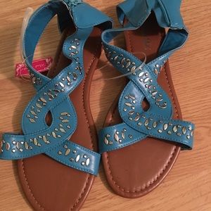Blue Dazzle Sandals